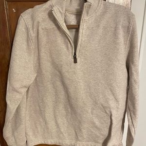 Nude/tan quarter zip